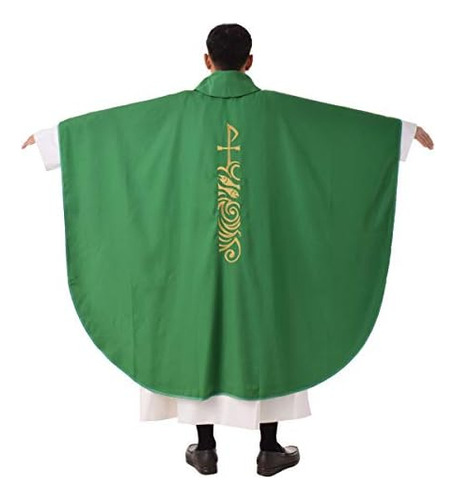 Bessume Iglesia Sacerdote Casulla Vestimentas Bordadas