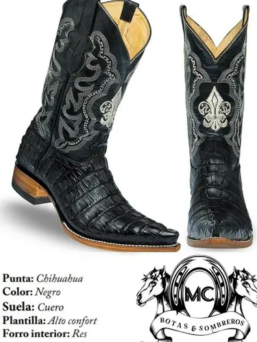 Botas Punta Chihuahua Cocodrilo MercadoLibre
