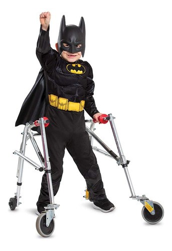 Disfraz De Batman Para Niños, Traje Oficial De Batman Adap.