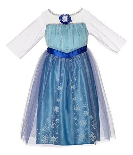 Disfraz Vestido Encantador De Frozen De Disney - Elsa, 4-6x