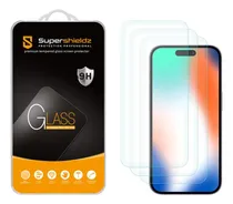 Comprar 3 Protectores De Pantalla Vidrio Templado Para iPhone 15 Pro