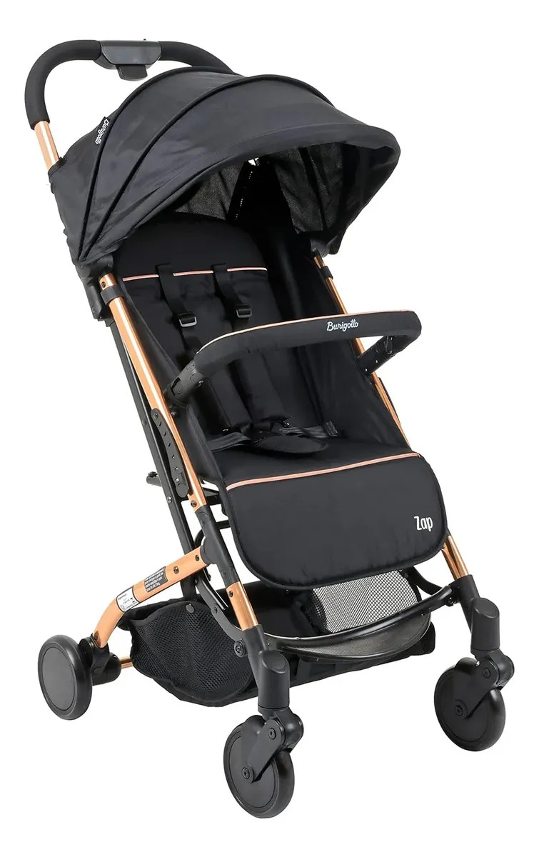 Carrinho De Bebê Zap Compacto Dobrável - Burigotto, Metal Cobre