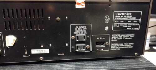 Cassettera Technics Rs-tr180 Para Reparar (Usado)