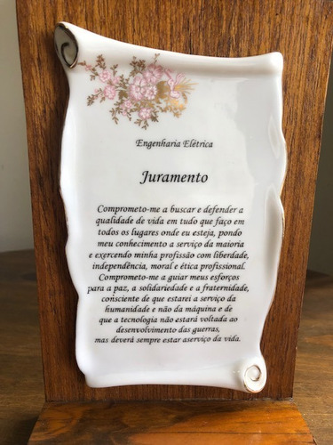 Imagem 5 de 6 de Pergaminho Rustico Juramento Engenharia Eletrica