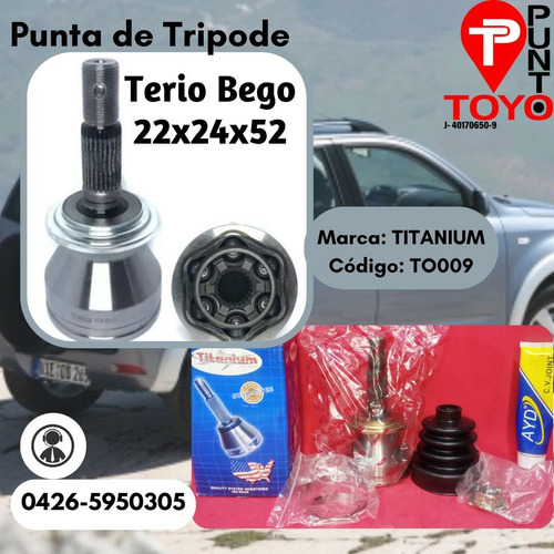 Punta De Tripoide Terios Bego 22*24*52 Estrias 