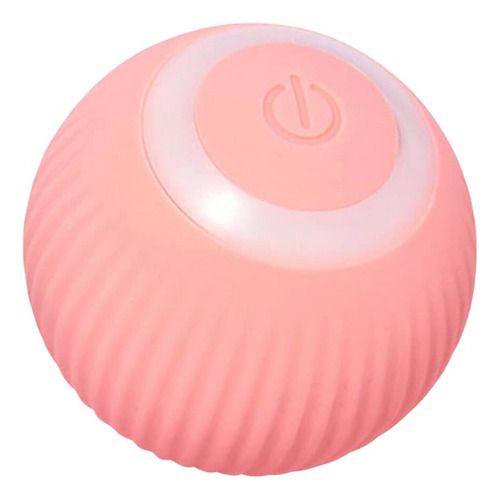 Pelota Inteligente Para Gatos Juguete Interactivo Automático Color Rosado