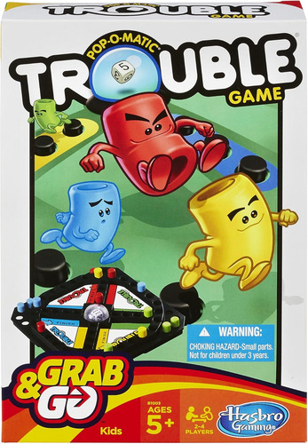 Jogo Hasbro Gaming Pop-o-matic Trouble Grab & Go (viagem ...