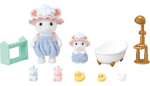 Sylvanian Families Hora Do Banho Irmãos Ensaboados - Epoch