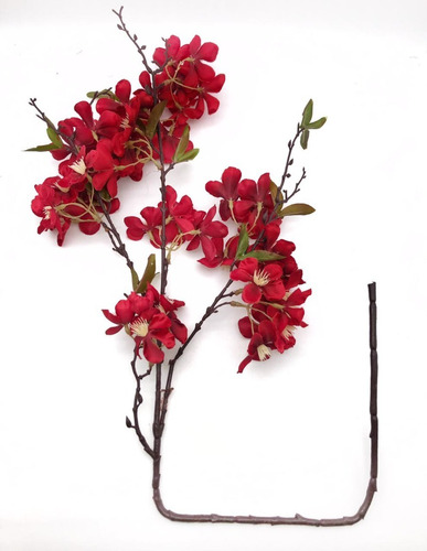 10 Galhos De Flor De Cerejeira Artificial Diversas Cores | Frete grátis
