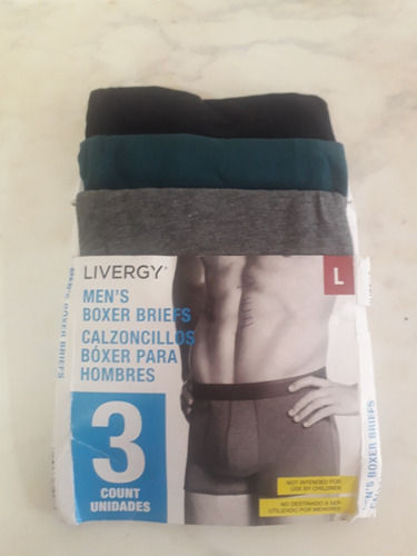 Set De 3  Boxer Marca Livergy Talla L