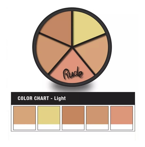 Paleta Correctora Y Contorno En Crema Rude