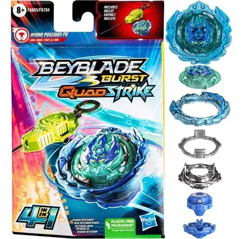 Beyblade Burst Quadstrike Hydra Poseidon Hasbro Original