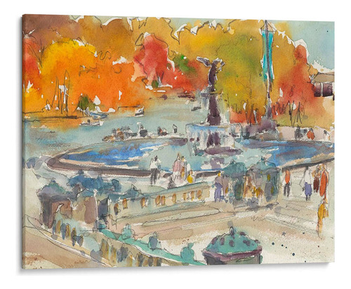 Canvas Lab Cuadro Otoño En Nueva York - Estudio Iv 100x75