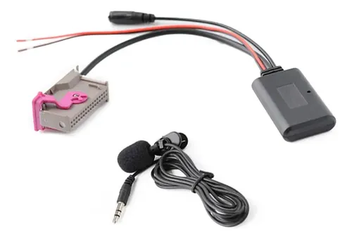 Adaptador De Audio Bluetooth 6 Pines Para Coche - Compatible Con Renault Clio, Espace, Scenic, Twingo (2005-2011), Con Micrófono Para Llamadas Y Reproducción De Música
