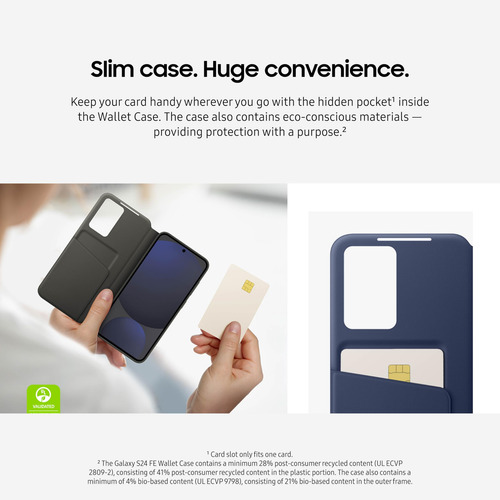 Funda Tipo Cartera Para Samsung Galaxy S24 Fe Con Smart View