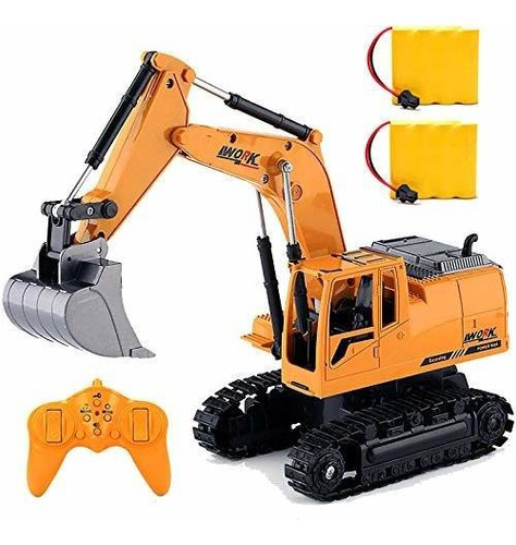 Imagen 1 de 7 de Rc Excavator Truck Toy For Boys Toddlers,1/24 Scales Kids R