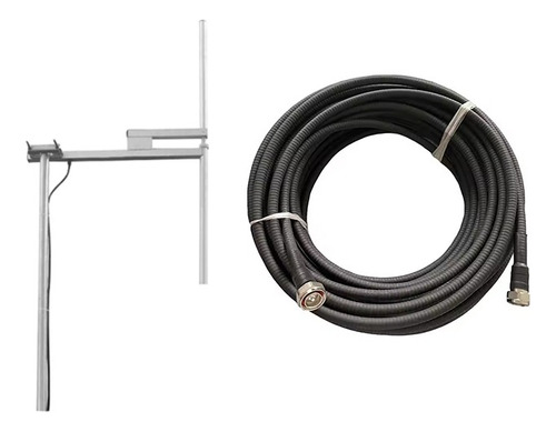 Antena Dipolo De Alta Calidad + Cable Para Transmisor Fm