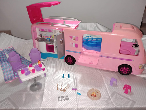 Barbie Camper De Lujo Color Rosa