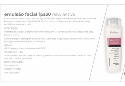 comprar Protetor Solar New Active Fps 35 Vita Derm
