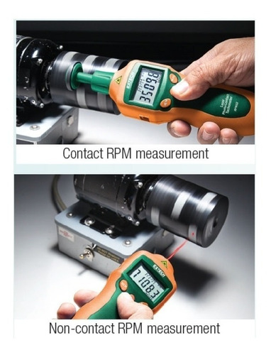 Imagen 4 de 4 de Rpm33 Fototacometro De Laser Y Contacto Combinados