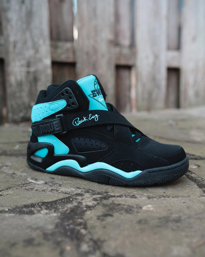 Tenis Patrick Ewing Rogue Negro Azul De Caballero Original