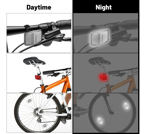 Cc Reflectores De Bicicleta Delanteros Y Traseros Para