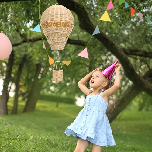 Decoraciones Para El Hogar En Globo Aerostático De Ratán Nat