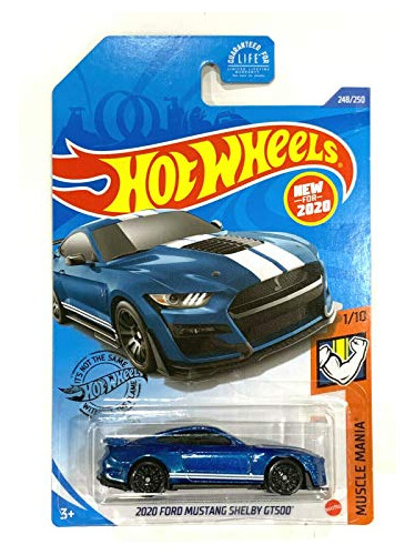 Hotwheels 2020 Ford Mustang Shelby Gt500 Azul 248 25 Ma...