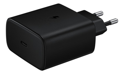 Imagen 2 de 5 de Cargador Samsung EP-TA845 usb-c de pared con cable carga super rápida negro
