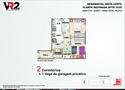 Imagem 27 de 28 de Apartamento De 2 Dormitórios No Vuturuá, São Vicente- Sp - Ap6418