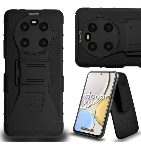 Funda Protector P/ Honor X9, Uso Rudo Con Clip