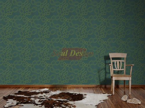 Imagen 4 de 9 de Empapelado Importado Move Your Wall Verde Azulado Fluo 95655