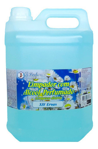 Limpador Com Álcool Perfumado 3 Poderes Xvi Ervas 5lts