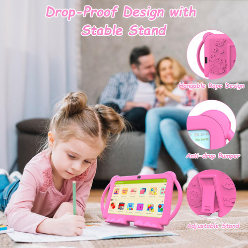 Tablet Aheadthink Kids De 7 Pulgadas Con Android 12, 4 Gb De