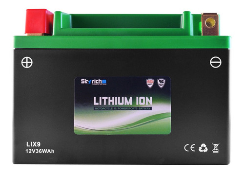 Bateria De Litio Skyrich P/ Moto Lix9 Libre Mantenimiento