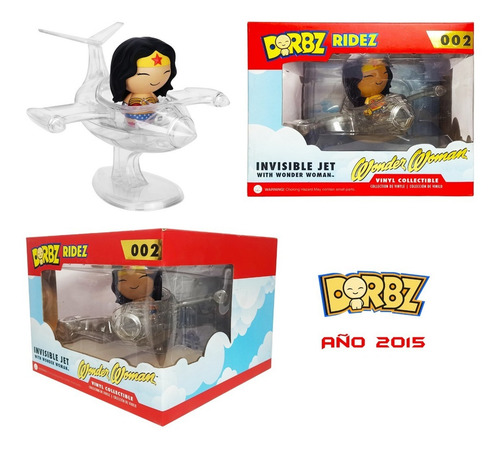 Wonder Woman Jet Invisible Funko Dorbz Ridez Nuevo Original
