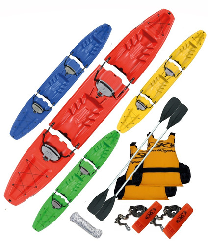 Sportkayaks Oahu Doble Kayak Modular Desarmable Combo Full