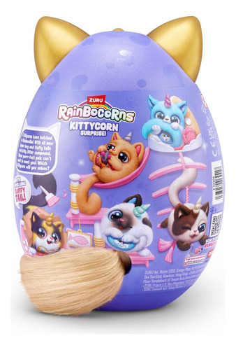 Zuru Rainbocorns Kittycorn 10 Sorpresas Cola Esponjosa Toyz