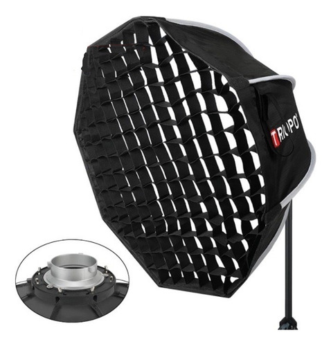 Softbox Triopo 65cm Montura Bowens Con Grilla