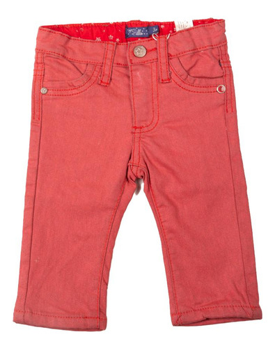 Pantalón Bebe Niño Rojo Pillin (j800roj)