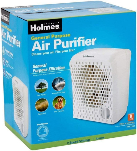 Purificador De Aire Holmes Portatil Hap116z Blanco 2 Vel. Color Blanco
