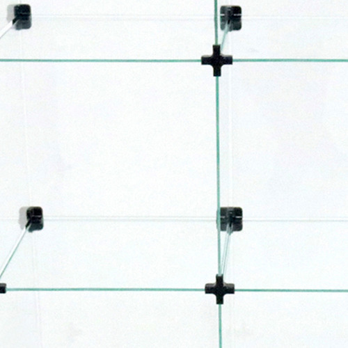 Balcao De Vidro Em L 2,50 X1,00 X 1,00 X 0,30