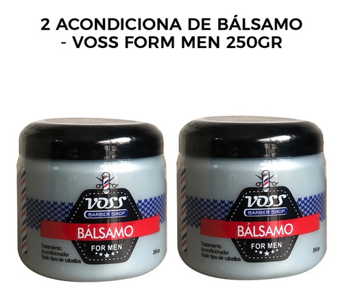 2 Acondicionador De Bálsamo - Voss Form Men 250gr