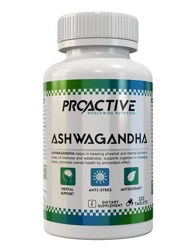 Ashwagandha 120 Tabletas Antidepresivo/estrés/ansiedad
