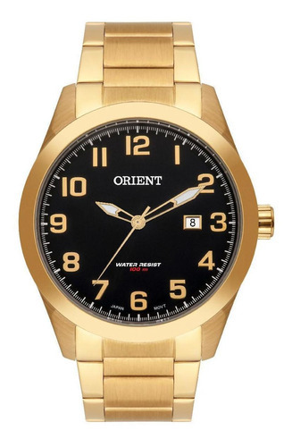 Relógio Orient Masculino Dourado Mgss1180