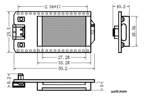 Para Placa De Desenvolvimento Lora32v3 Para Sx1262 Esp32-s3