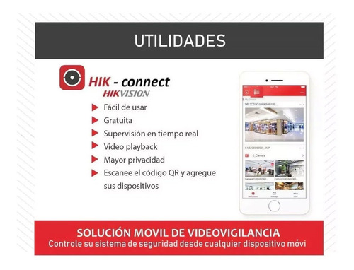 Kit Camaras Hikvision Dvr 16 Ch + 6 Domos + Disco + Conec