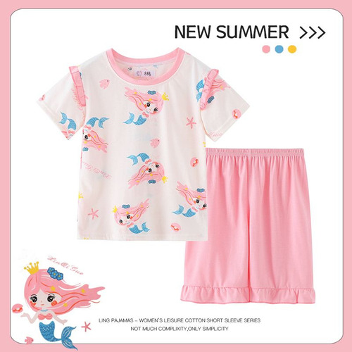 Pijama Verano For Niños Algodón Puro, Conjunto ALG