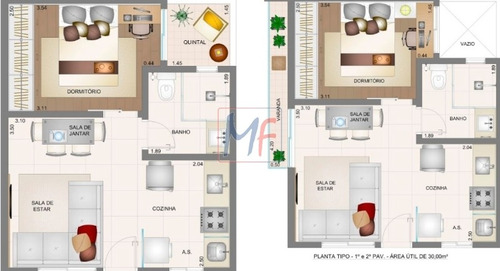 Imagem 12 de 23 de Ref 11.347 Lindo Apartamento No Bairro Vila Natália, Próx Ao Metrô, Pronto Para Morar, 1 Dorm, 1 Vaga, 32 M² , Elevador Social, Portão Elétrico. - 11347