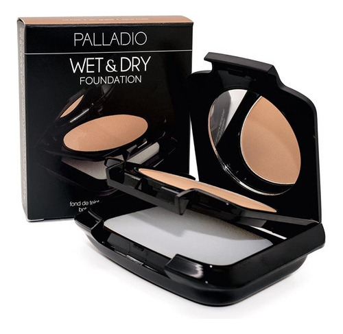 Base de maquillaje en polvo compacto Palladio Base herbal Wet & Dry Foundation
